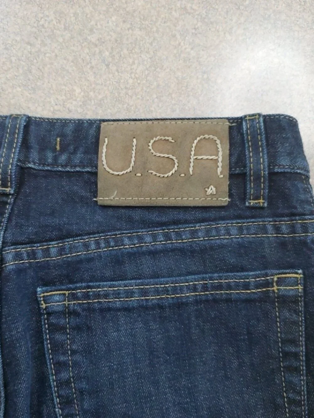 John Varvatos Bowery Jeans Men 28x33 Blue Slim Straight Button Fly Dark Wash USA